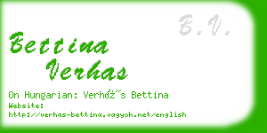 bettina verhas business card